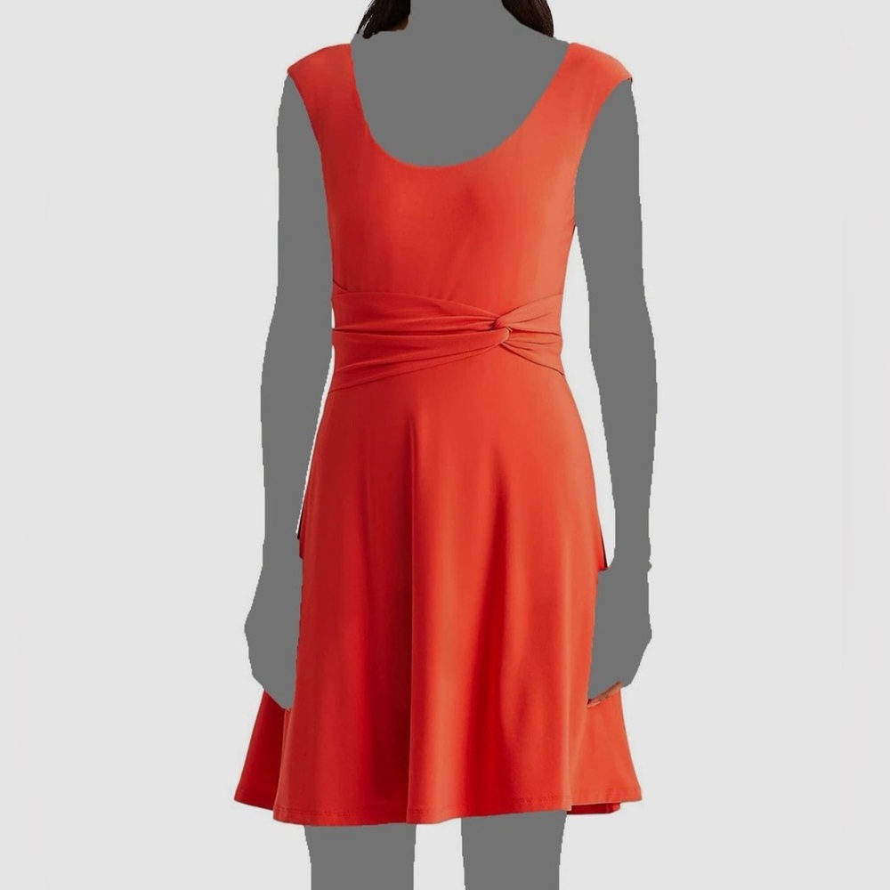 Lauren Ralph Lauren Vibrant Red Midi Dress - Picture 2 of 9